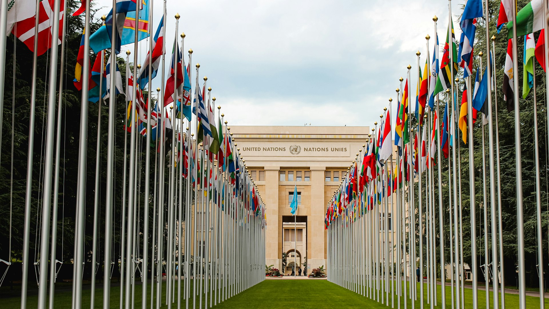 Construction site with modern data collection tools